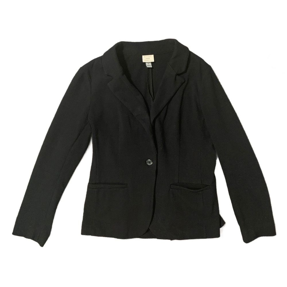 A New Day | 98% Cotton Unlined Black Blazer Size Small Event Office Work Wear